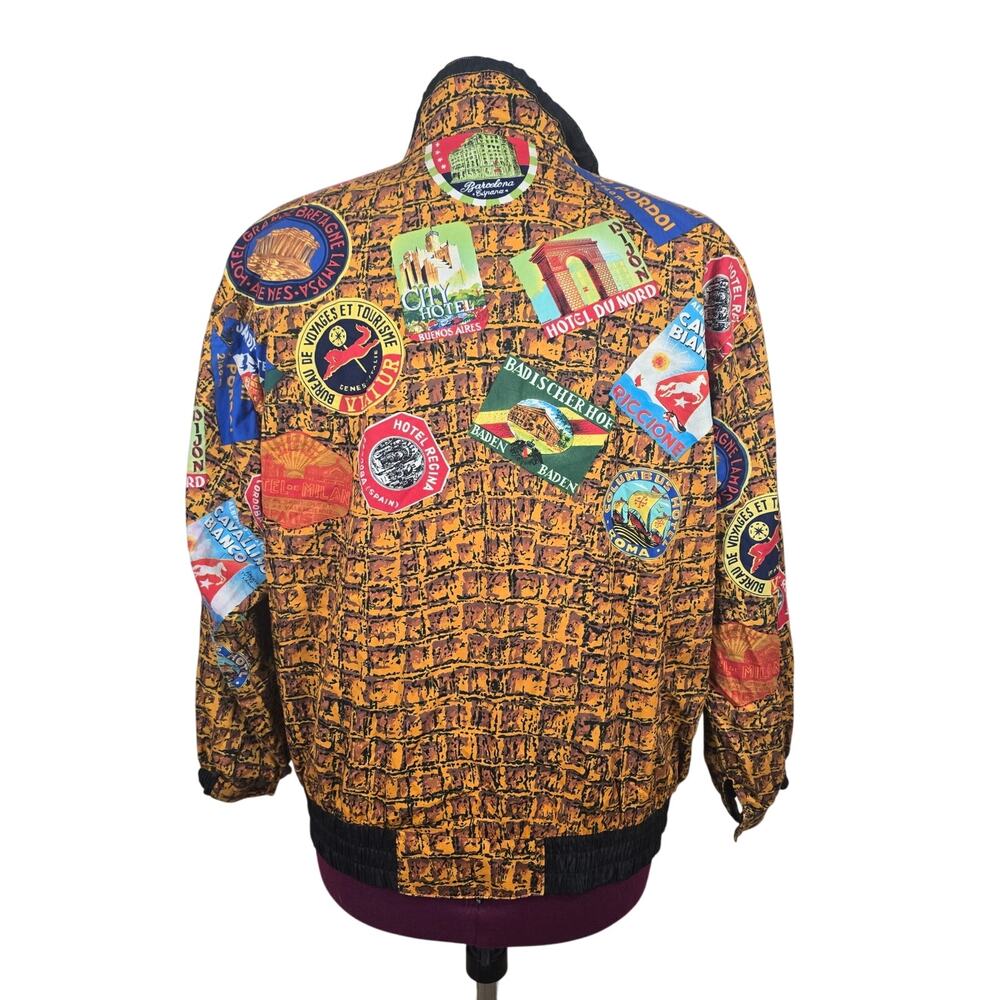 80s/90s Vintage Women's The La Costa Spa Lightweight Bomber Jacket | Size Large - Picture 3 of 14